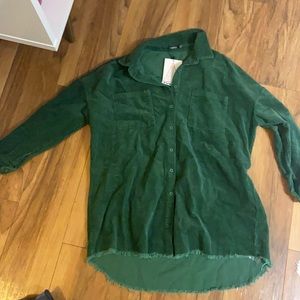 Green Courdoroy Shirt